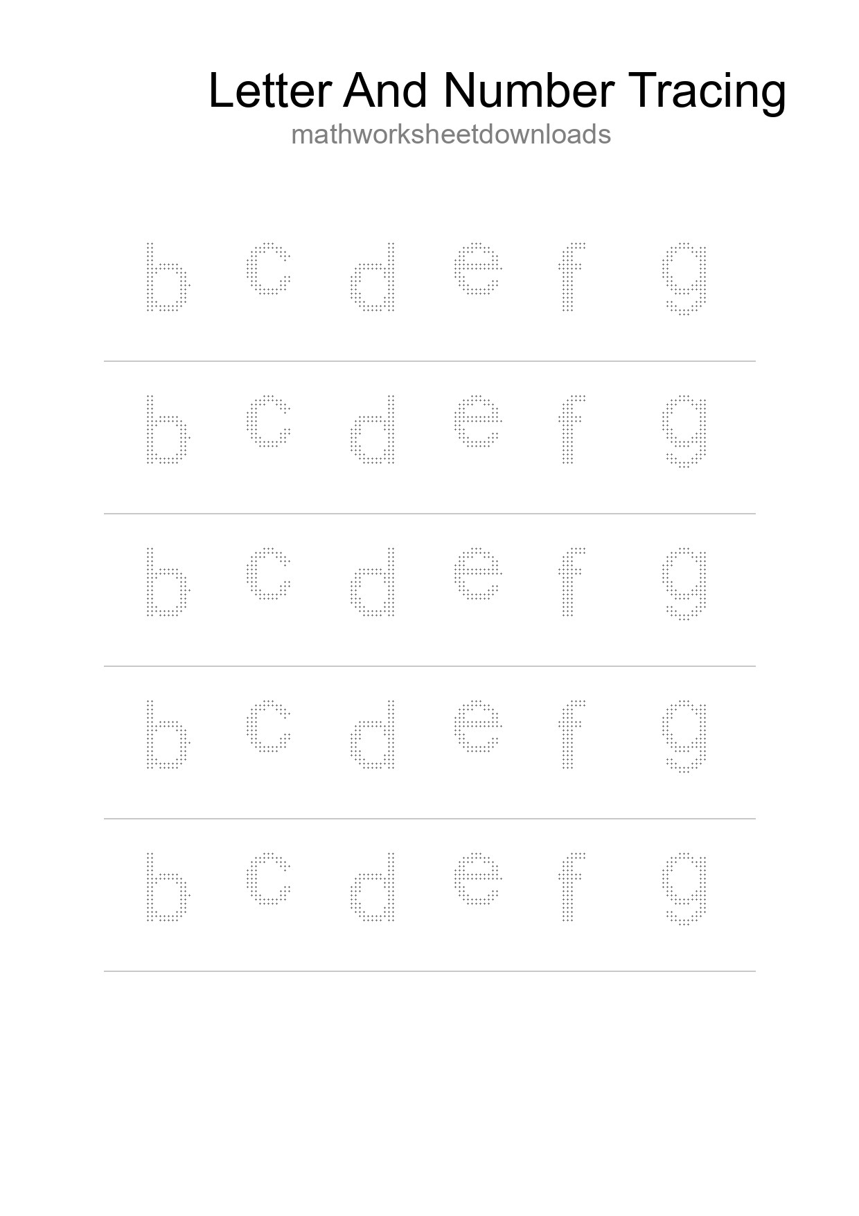 Printable Tracing Worksheet For Kids - Part 197