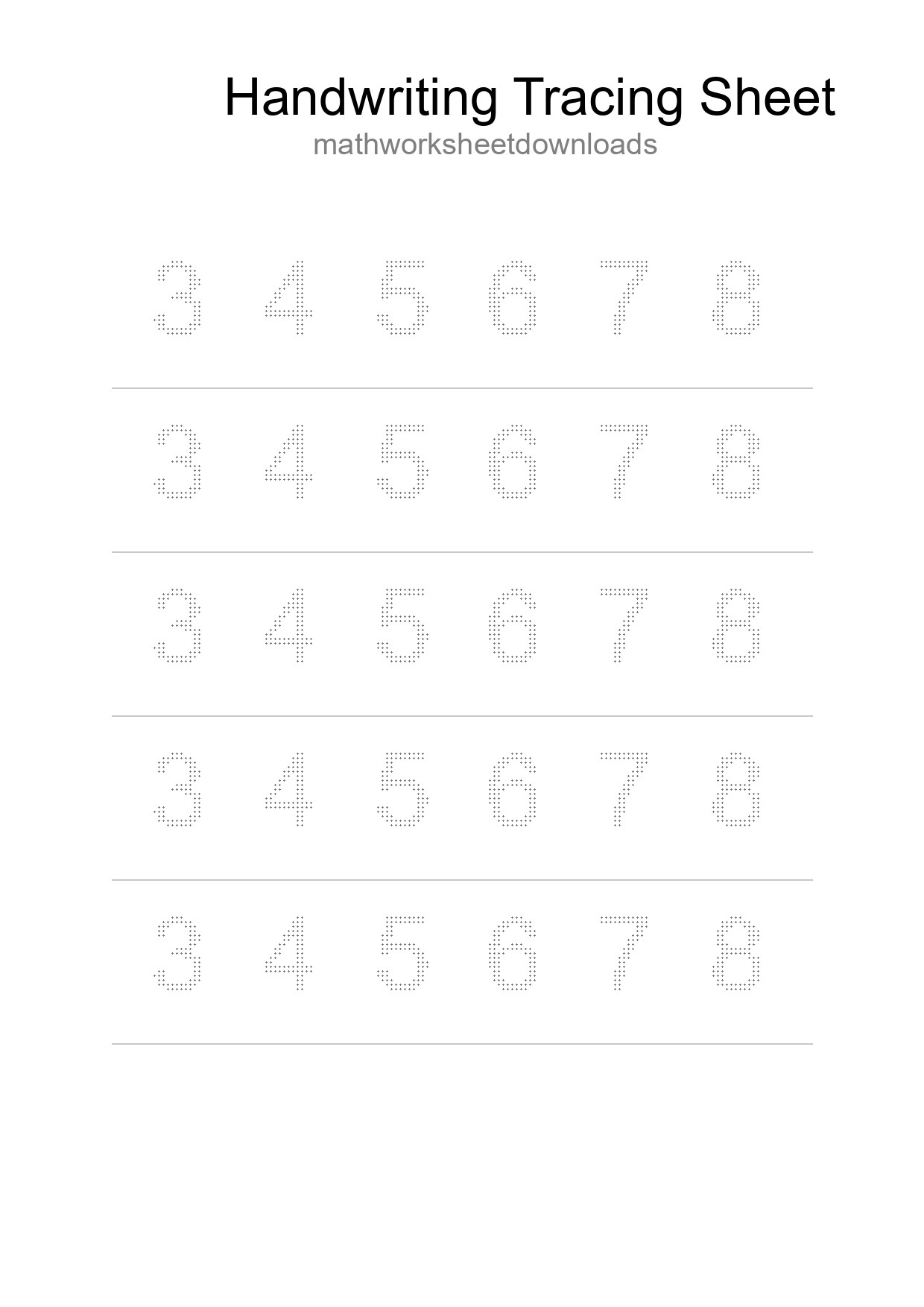 Printable Tracing Worksheet For Kids - Part 98